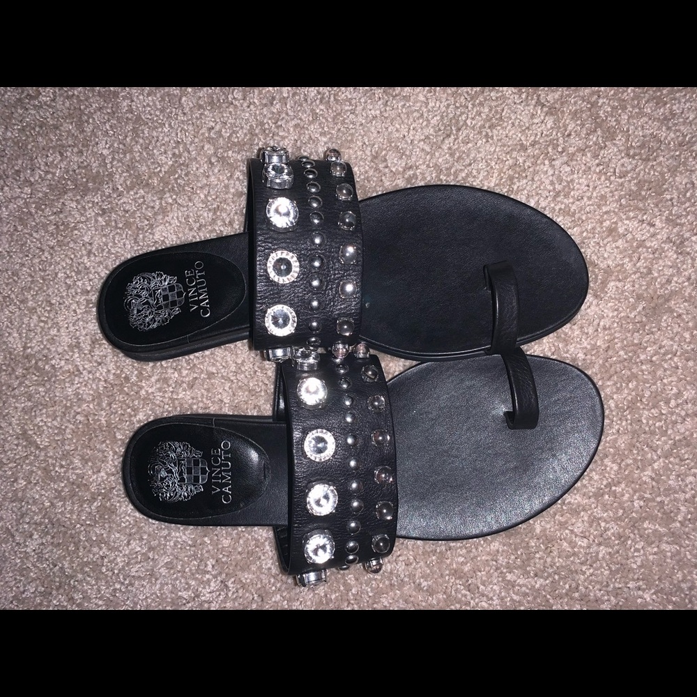 black sandals
